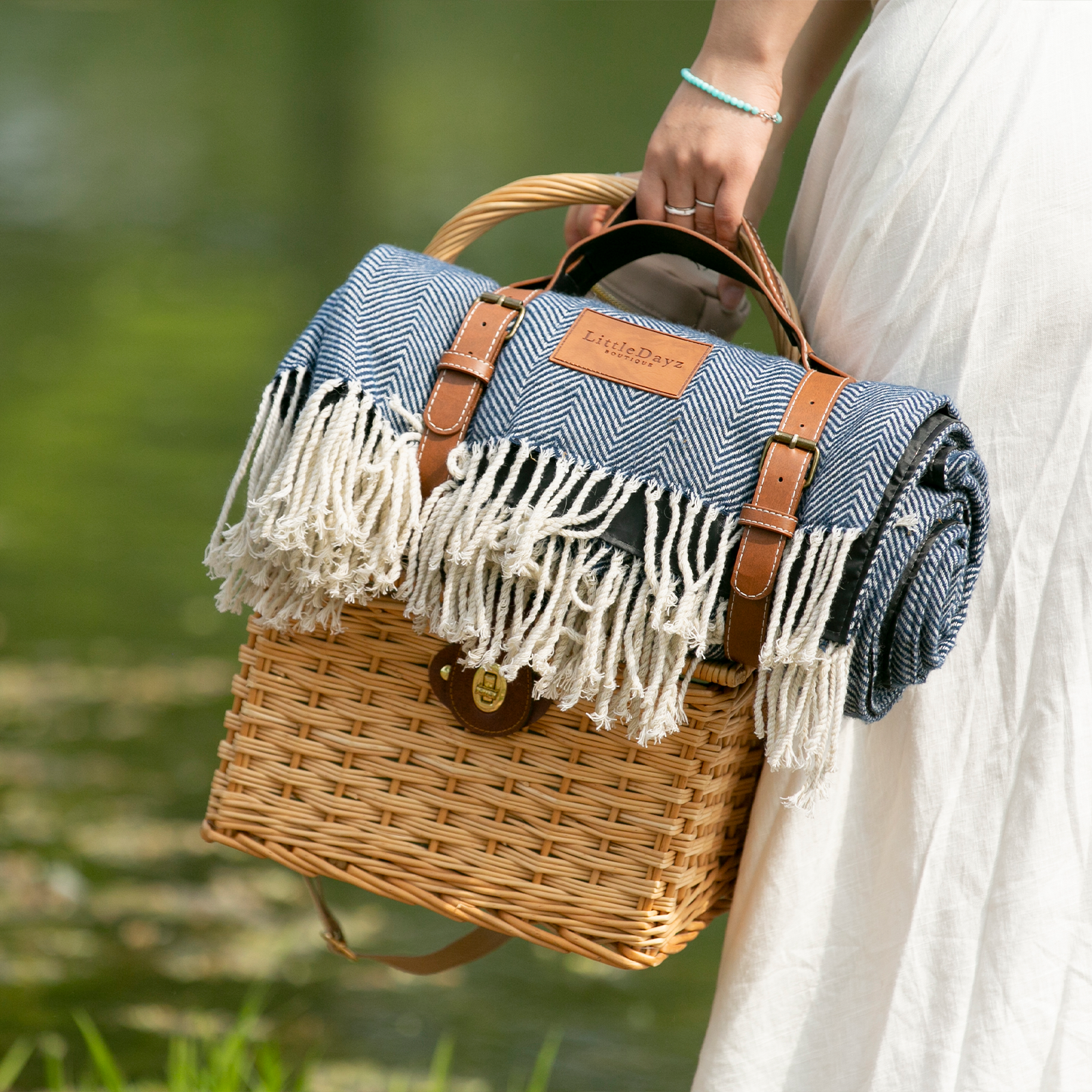 Jean Herringbone Picnic Mat