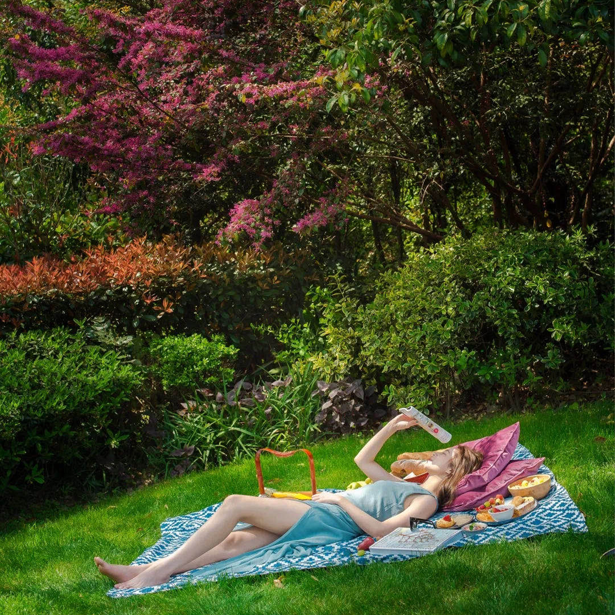 Emerald Cotton Picnic Mat