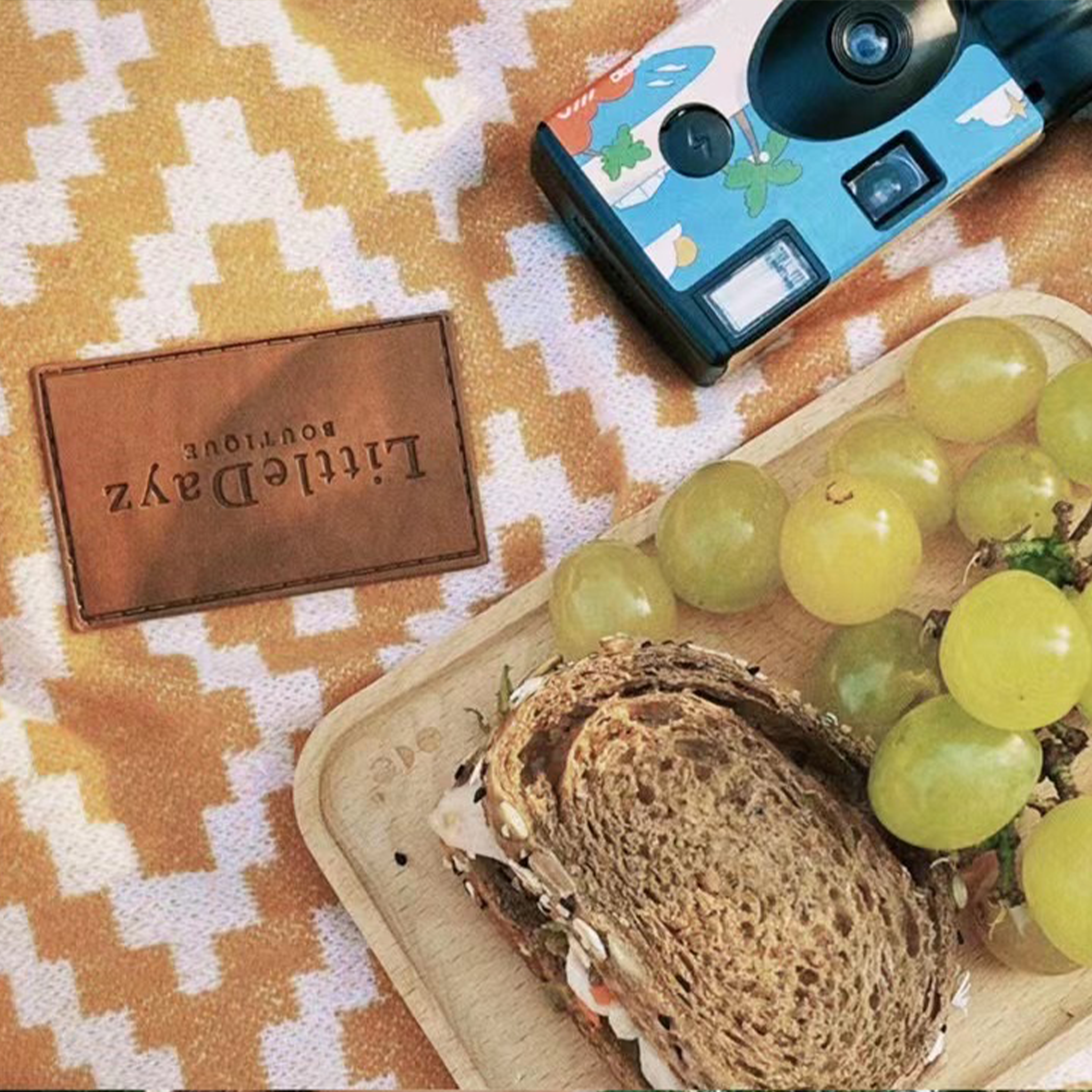 Caramel Yellow Cotton Picnic Mat